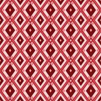 forma de triángulo de diamante rojo oscuro geométrico patrón sin costuras sobre fondo rosa claro. tela de línea étnica adornada patrones sin costuras vector diseño retro moderno para textiles, papel pintado, ropa, telón de fondo.