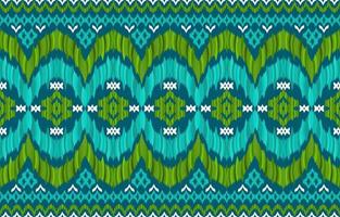 African bright glow neon green ikat patterns. Geometric tribal vintage retro style. Ethnic fabric ikat seamless pattern. Indian navajo aztec folk ikat print vector. Design for backdrop texture textile vector