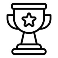 Award opportunity icon, outline style vector