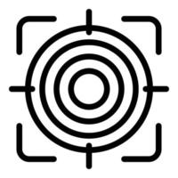 Target opportunity icon, outline style vector