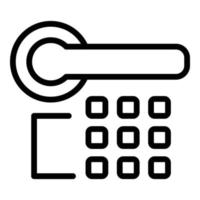 Safe control icon, outline style vector