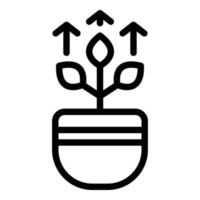 Growth opportunity icon, outline style vector