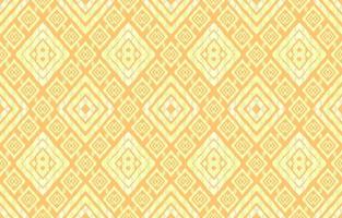 Elegant pastel yellow color ikat patterns. Geometric rice seed line motif retro style. Ethnic fabric ikat seamless pattern. Asian folk ikat print vector design for texture clothing textile wallpaper.