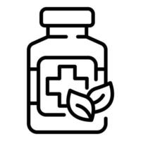 Drugs pack icon, outline style vector