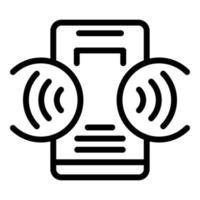 Wireless connection icon, outline style vector