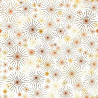 Seamless pattern with linear circles. Vector repeating texture. Stylish background.