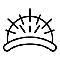 Needle bed icon, outline style vector