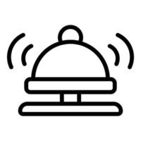 Notification alert icon, outline style vector