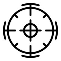 Focus point icon, outline style vector