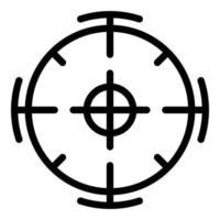 Focus point icon, outline style vector