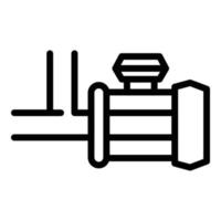 Compressor pump icon, outline style vector