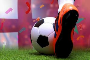 competición de copa de fútbol entre el nacional de inglaterra y el nacional de marruecos. foto