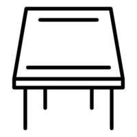 Classic table icon, outline style vector