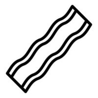 Bacon pork icon, outline style vector