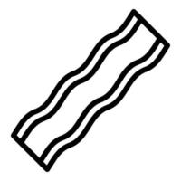 Bacon pork icon, outline style vector