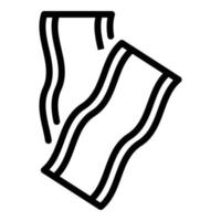 Bacon fresh icon, outline style vector