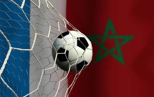 Football Cup competition between the national France and national Morocco.