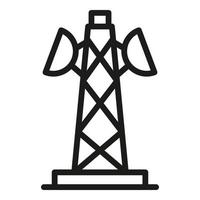 Wireless zone icon, outline style vector