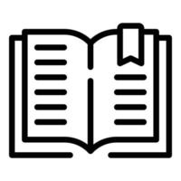 Element bookmark icon, outline style vector
