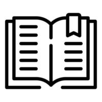 Element bookmark icon, outline style vector