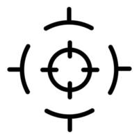 Focus mode icon, outline style vector