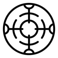 Auto focus icon, outline style vector