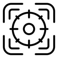 Digital focus icon, outline style vector