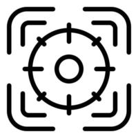 Digital focus icon, outline style vector