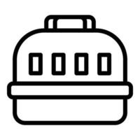 Cat transporter icon, outline style vector