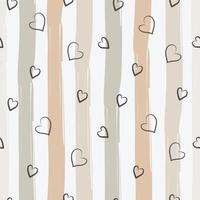 hand drawn striped seamless pattern for background vector