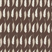 cute feathers seamless pattern for textile design vector