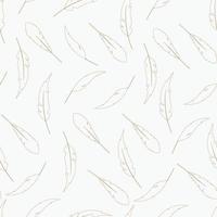 cute feathers seamless pattern for textile design vector