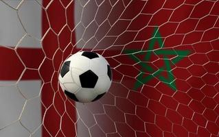 Football Cup competition between the national England and national Morocco. photo