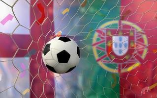 competición de copa de fútbol entre la selección nacional de inglaterra y la selección nacional de portugueses. foto