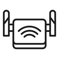 Access point modem icon, outline style vector