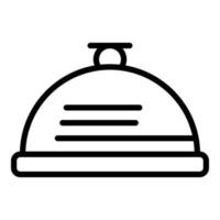 Healthy food tray icon, outline style vector