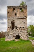 Ruined Skala-Podilsky castle, Ternopil region. Ukraine photo