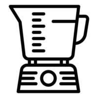 Food mixer icon, outline style vector