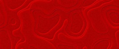 Fondo de corte de papel rojo colorido de lujo con círculos de geometría. Fondo abstracto 3d con cubierta moderna de ondas recortadas. concepto de mapa topográfico. mapa topográfico en estilo de corte de papel.