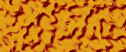 Papercut style rusty metal surface. Colorful realistic papercut decoration textured with wavy layers. Abstract background with paper cut shapes. Colorful carving art. Paper craft landscape photo