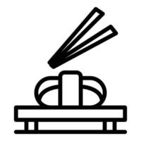 Restaurant chinese food icon, outline style vector