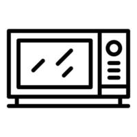 Microwave icon, outline style vector