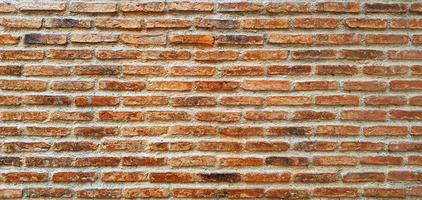 Brown or red brick wall for background. Line pattern and grunge, rough wallpaper. Building and Construction. Loft exterior design photo