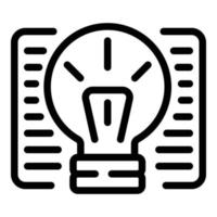 Main idea icon, outline style vector