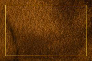Hard copper stone wall background. Granite texture surface. Gold luxury border photo