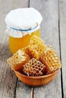 Honeycomb with honey photo