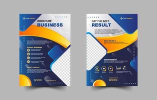 Business Brochure with Gradient Color Concept vector