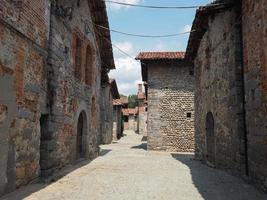 Ricetto medieval village in Candelo photo