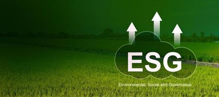 esg, ambiental, social y de gobierno para el desarrollo sostenible de la empresa empresarial organizacional. foto