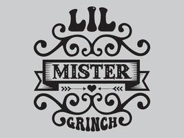 archivo de diseño de camiseta grinch vector